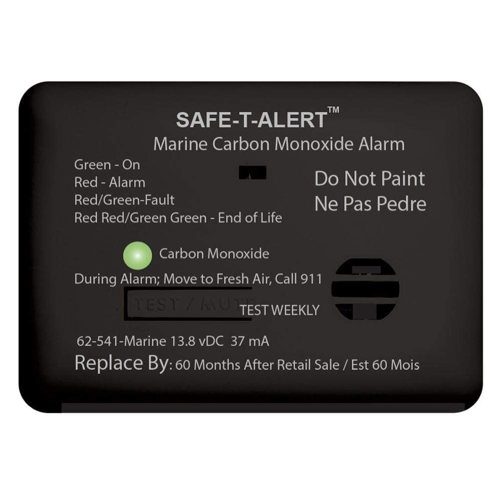 Safe-T-Alert Qualifies for Free Shipping Safe-T-Alert Black Carbon Monoxide 12v with Relay #62-541-R-MARINE-BL