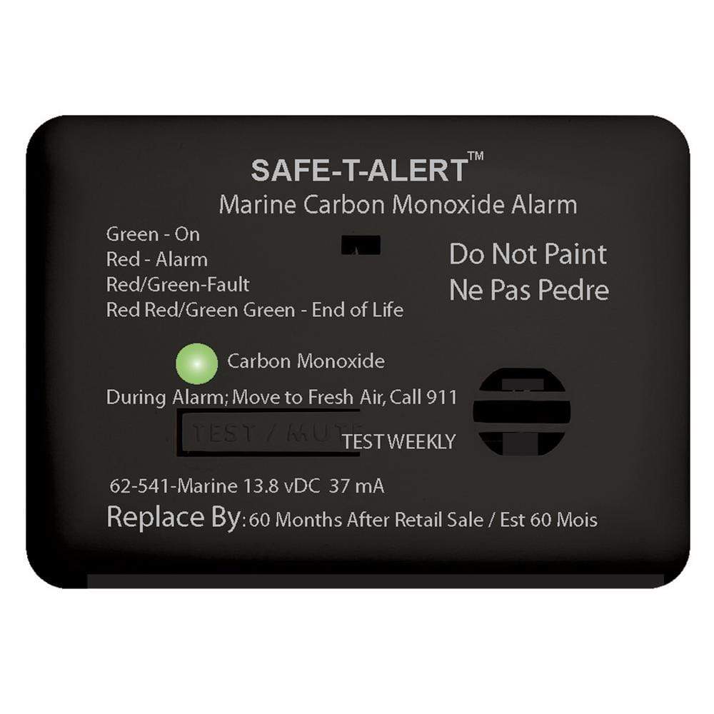 Safe-T-Alert Qualifies for Free Shipping Safe-T-Alert Black Carbon Monoxide Alarm 12v #62-541-MARINE-BL