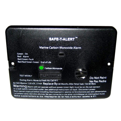 Safe-T-Alert Qualifies for Free Shipping Safe-T-Alert Carbon Monoxide Alarms 12v Flush-Mount #62-542-MARINE-BLK