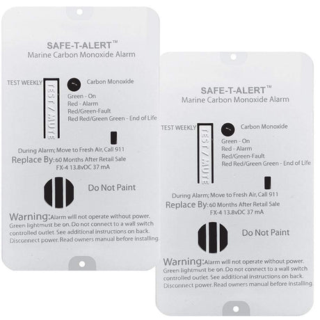 Safe-T-Alert Qualifies for Free Shipping Safe-T-Alert FX-4 Carbon Monoxide Alarm 2-pk #FX-4MARINE2-PACK