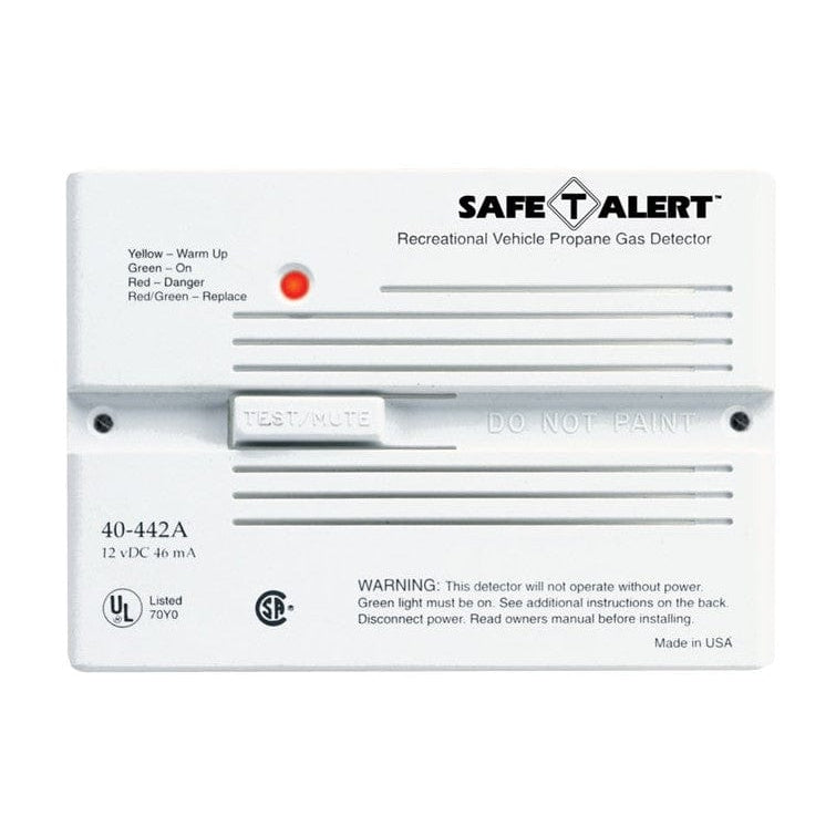 Safe-T-Alert Qualifies for Free Shipping Safe-T-Alert Propane/Natural Gas Detector 12v Flush #40-442-P-WT