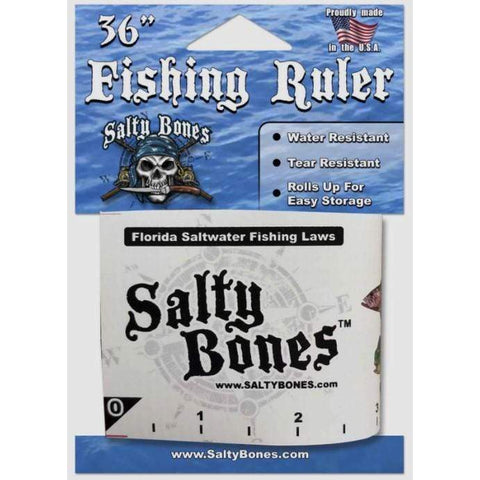 Salty Bones Qualifies for Free Shipping Salty Bones Coast-To-Coast USA Fishing Ruler 36" #FS60USA