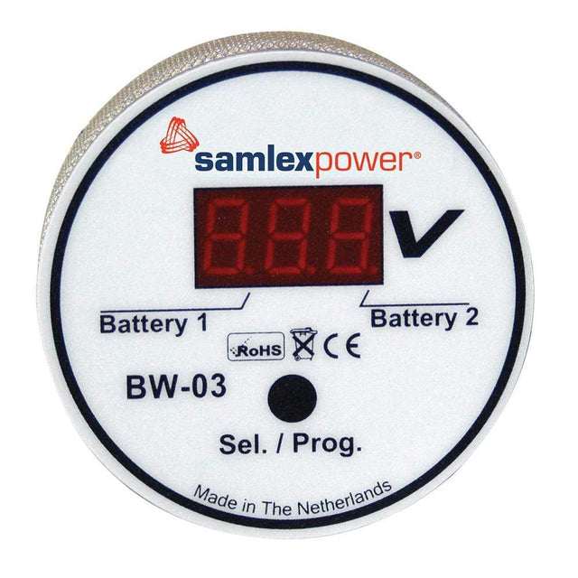 Samlex America Qualifies for Free Shipping Samlex Dual Battery Monitor 12 or 24v Auto #BW-03