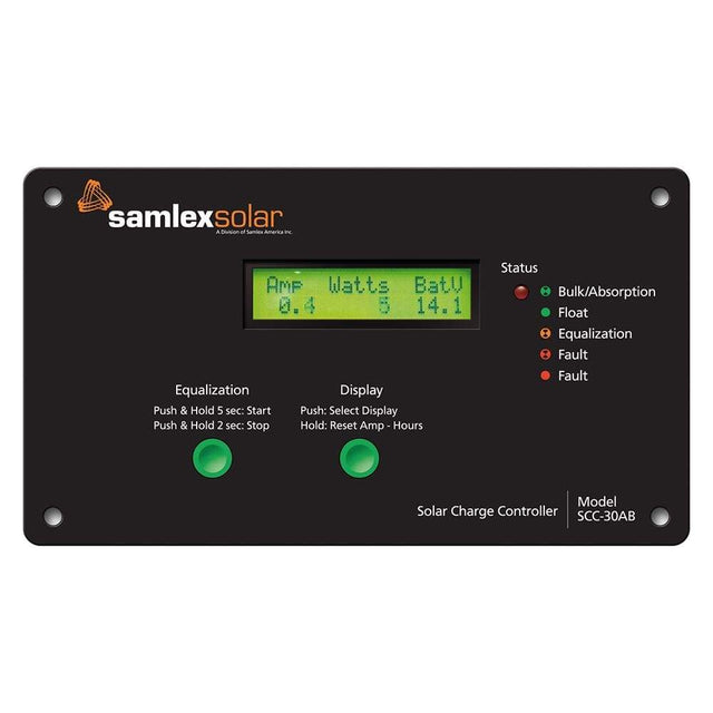 Samlex America Qualifies for Free Shipping Samlex Flush-Mount Solar Charge Controller 30a #SCC-30AB
