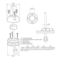 Scanstrut Qualifies for Free Shipping Scanstrut Medium Deck Seal SS Connector 1.18