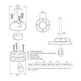 Scanstrut Mini Deck Seal Connector .63" Cable .35" #DS16-PU10