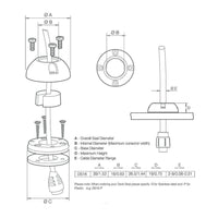 Scanstrut Qualifies for Free Shipping Scanstrut Mini Deck Seal SS Connector .63