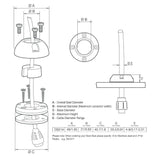 Scanstrut Small Deck Seal Connector .83" Cable .35" #DS21A-P
