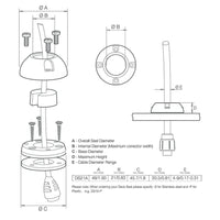 Scanstrut Small Deck Seal Connector .83