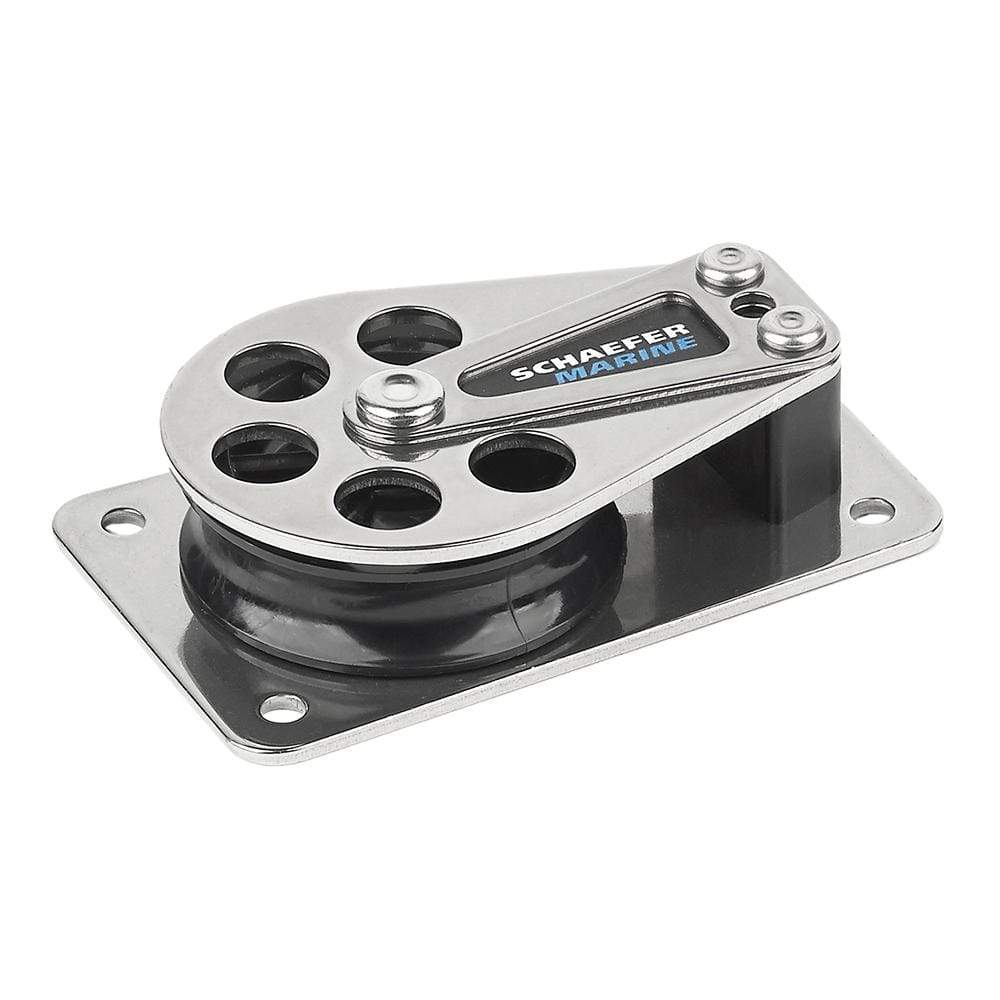 Schaefer Marine Qualifies for Free Shipping Schaefer Series 5 Flat Base Single Cheek Block Stainless #505-11