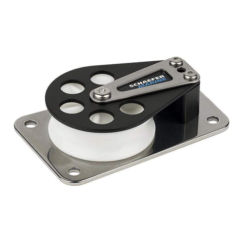 Schaefer Marine Qualifies for Free Shipping Schaefer Series 7 Flat Base Cheek Block Alum Cheek/Delrin #704-11