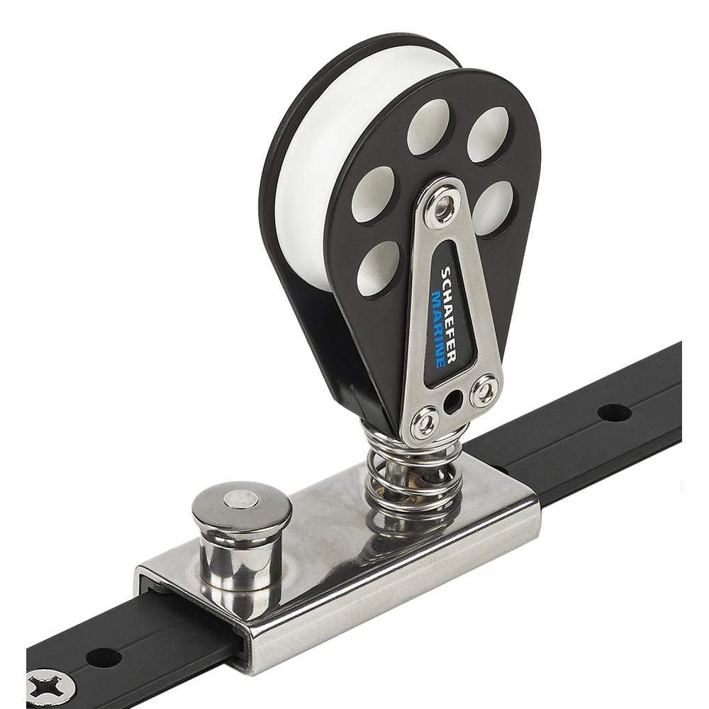 Schaefer Marine Qualifies for Free Shipping Schaefer Spring Loaded Genoa Lead Block On Lined Slide #504-82