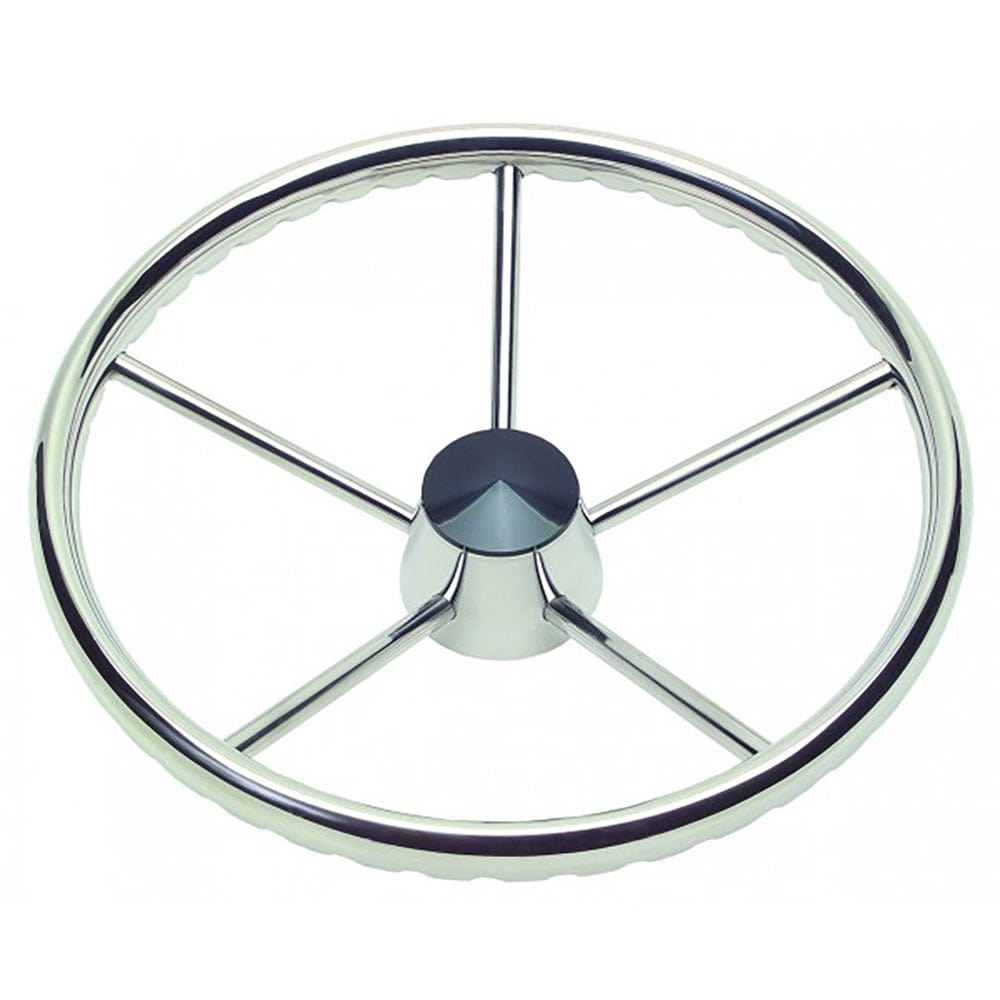 Ongaro Qualifies for Free Shipping Schmitt Marine 170 Finger Grip Destroyer 5-Spoke 15.5" SS Cap #1731521FGK-R