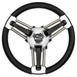 Ongaro Qualifies for Free Shipping Schmitt Marine Burano Wheel 14" 3/4" Tapered Shaft Black #PU1051B1-04R