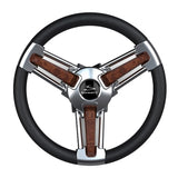 Ongaro Qualifies for Free Shipping Schmitt Marine Burano Wheel 14" 3/4" Tapered Shaft Burl #PU105111-04R
