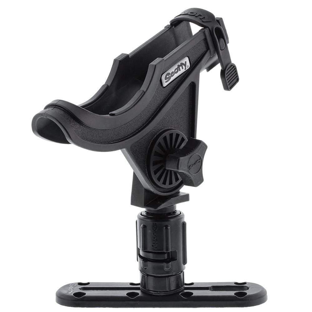 Scotty Qualifies for Free Shipping Scotty Baitcaster Rod Holder with Gearhead & 4" Track #0282-BK