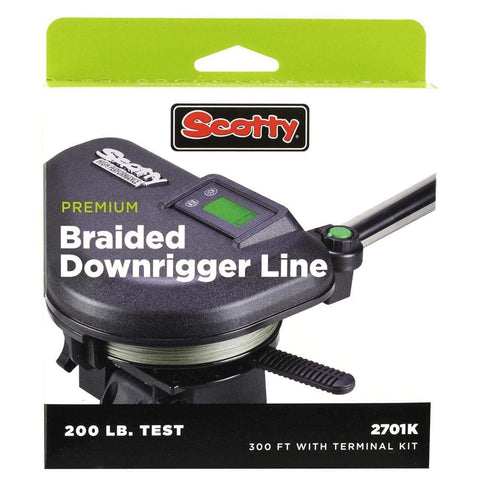 Scotty Qualifies for Free Shipping Scotty Power Braid Downrigger Line 200 lb Test 400' #2702K