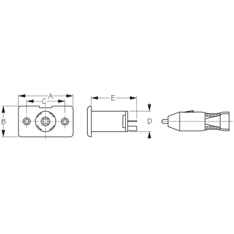 Sea-Dog Qualifies for Free Shipping Sea-Dog 12v Power Socket with Plug Bulk #426113