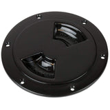 Sea-Dog Qualifies for Free Shipping Sea-Dog 8-5/16" Black Smooth Quarter Turn Deck Plate #336185-1