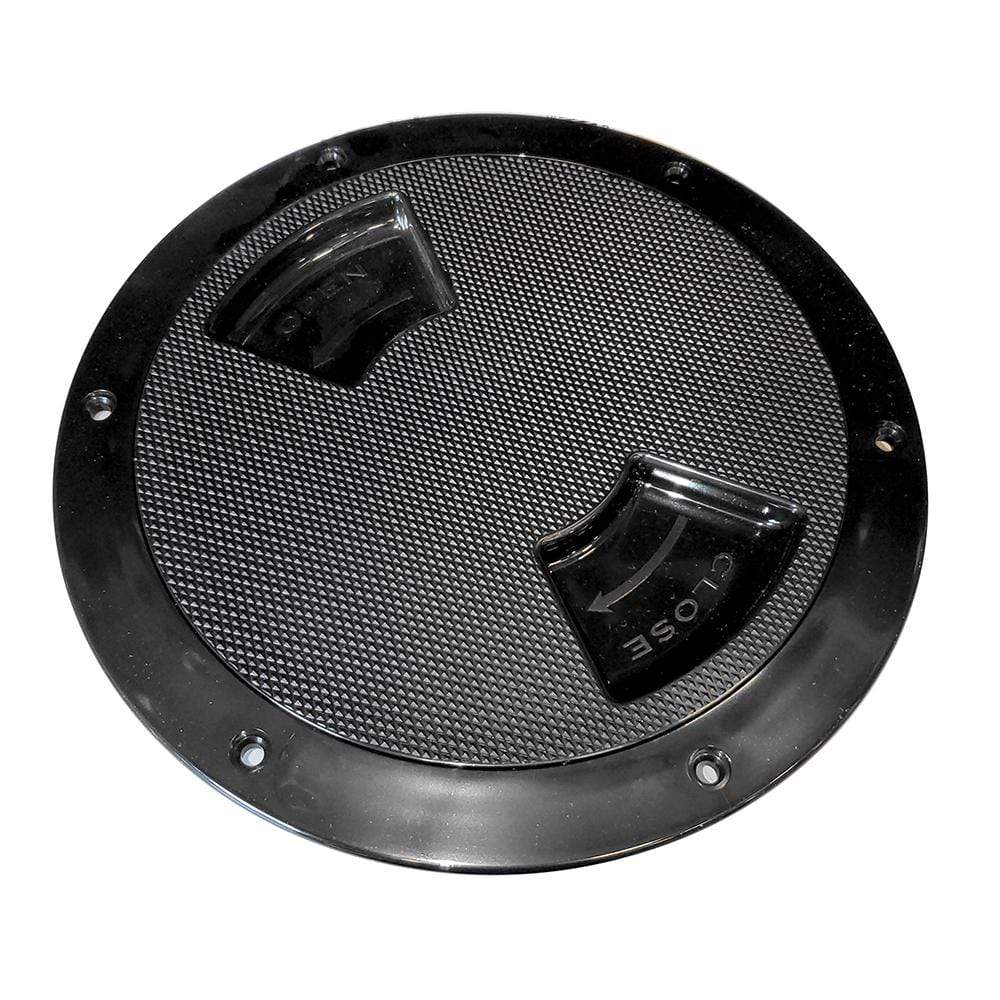 Sea-Dog Qualifies for Free Shipping Sea-Dog 8-5/16" Black Textured Quarter Turn Deck Plate #336187-1