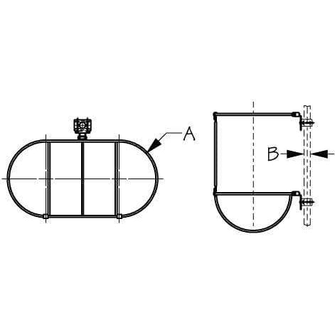 Sea-Dog Qualifies for Free Shipping Sea-Dog 9" Rail Mount Stainless Fender Holder 327359-1