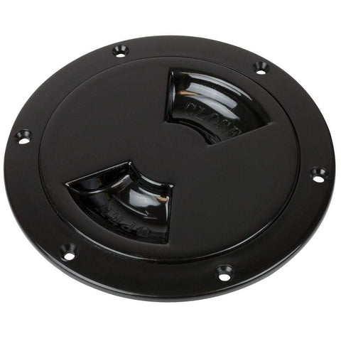 Sea-Dog Qualifies for Free Shipping Sea-Dog ABS Deck Plate Black Smooth 8" Quarter Turn #336385-1