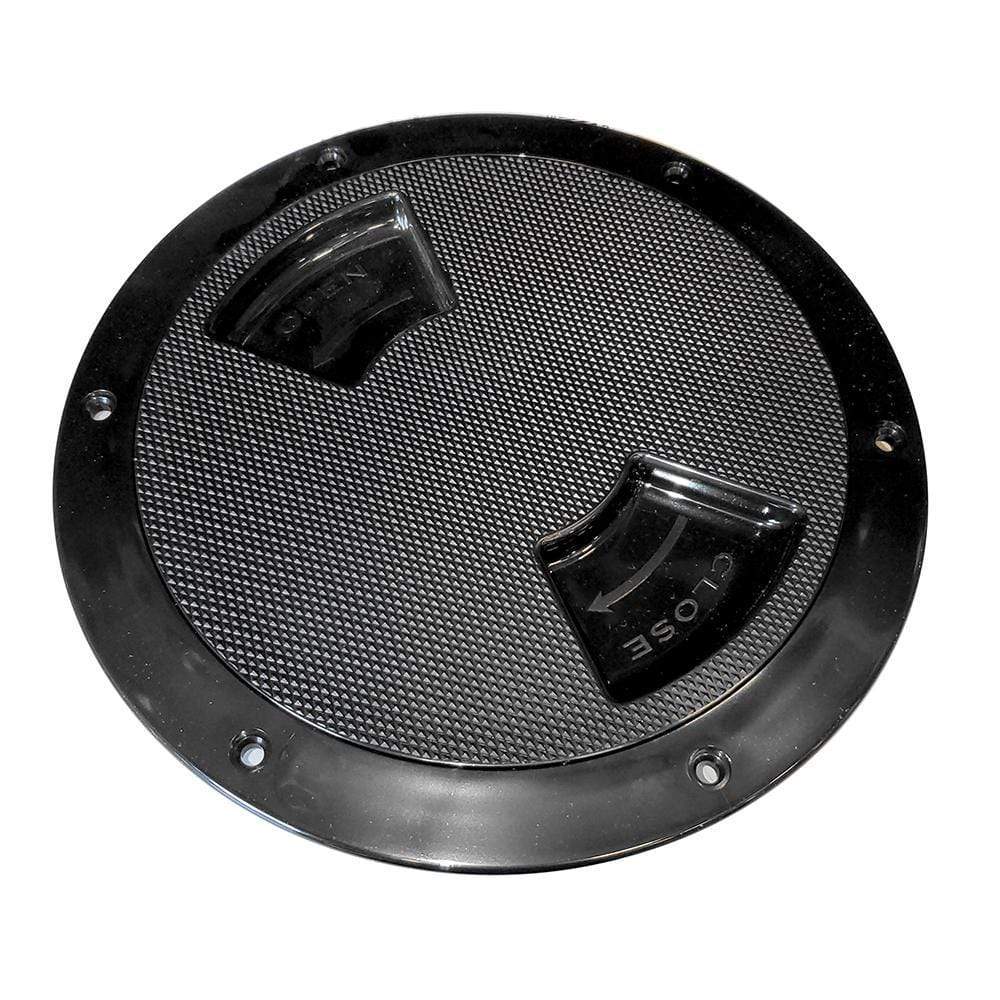 Sea-Dog Qualifies for Free Shipping Sea Dog ABS Deck Plate Black Textured 6" Quarter Turn #336367-1