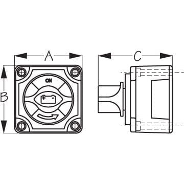 Sea-Dog Qualifies for Free Shipping Sea-Dog Battery Switch Off/1/All/2 Knob #422760-1
