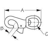 Sea-Dog Qualifies for Free Shipping Sea-Dog Bull Nose Swivel Snap SS #146333-1