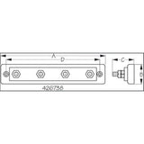 Sea-Dog Qualifies for Free Shipping Sea-Dog Buss Bar Stud Terminal 4-5/16"-18 #426738-1