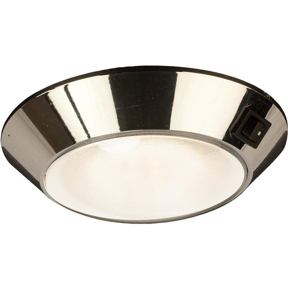 Sea-Dog Chrome Plastic LED Dome Light 4' Day/Night #401755-1