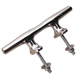 Sea-Dog Chrome Plated Open Base Cleat with Stud Mount 6" #044206