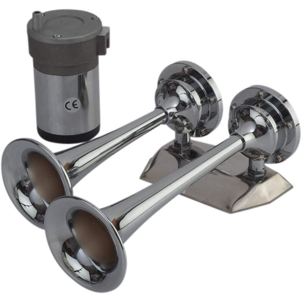 Sea-Dog Qualifies for Free Shipping Sea-Dog Chrome Plated Trumpet Airhorn Mini Twin W/ #432620-1