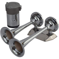 Sea-Dog Qualifies for Free Shipping Sea-Dog Chrome Plated Trumpet Airhorn Mini Twin W/ #432620-1