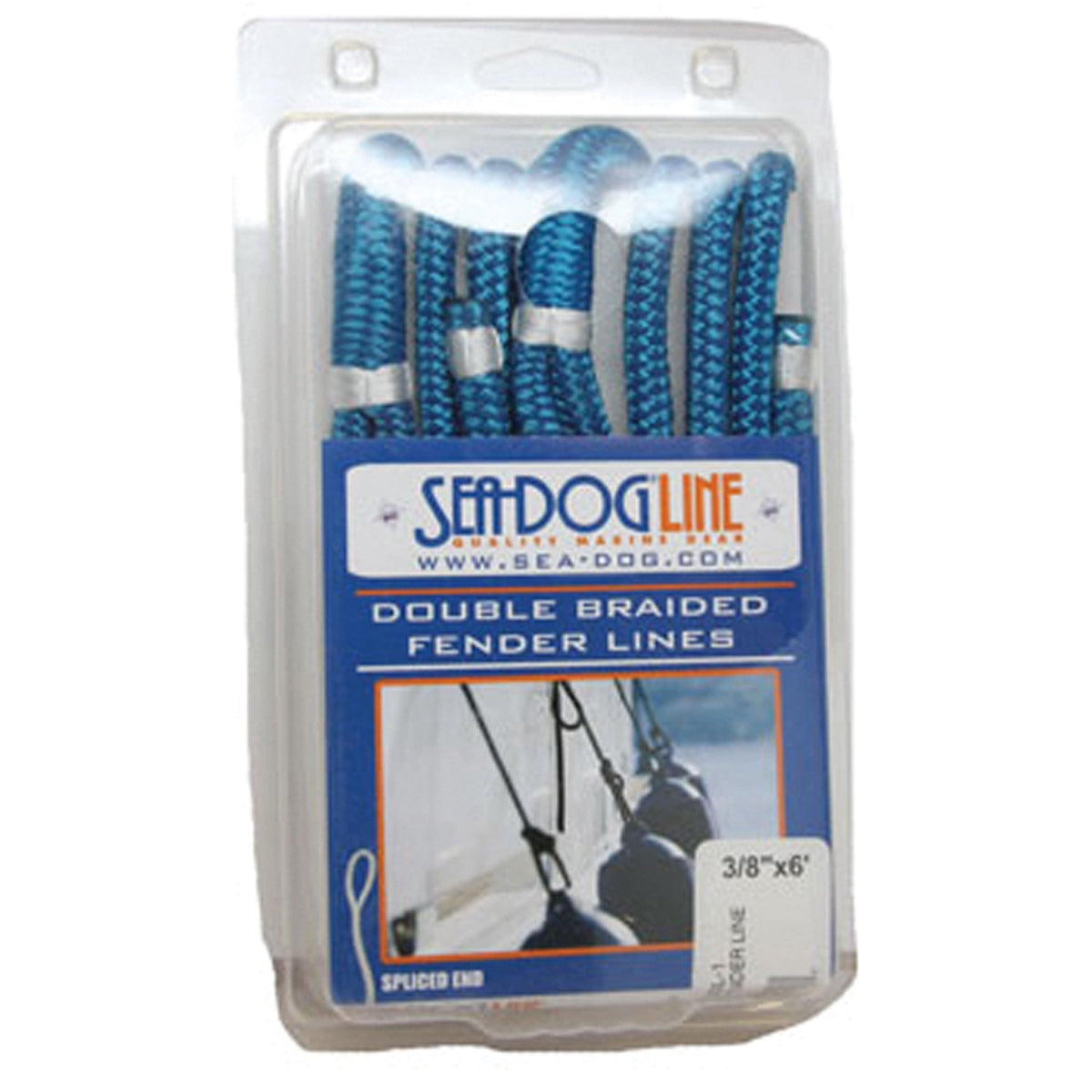 Sea-Dog Qualifies for Free Shipping Sea-Dog Double Braided Fender Line 1/4 x 6' White #302106006WH-1