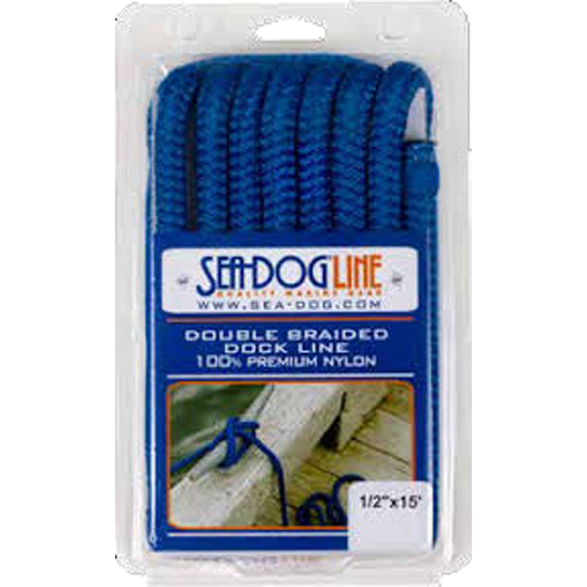 Sea-Dog Double Braided Nylon Bulk Cordage 1/2" 600' Navy #302112600NV