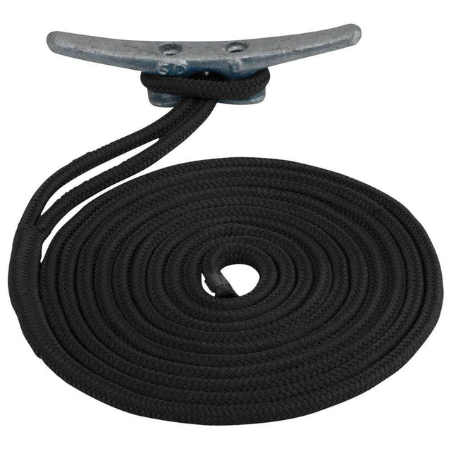 Sea-Dog Qualifies for Free Shipping Sea-Dog Double Braided Nylon Dock Line 5/8" x 20' Black #302116020BK-1