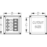 Sea-Dog Qualifies for Free Shipping Sea-Dog Nylon Switch Panel-Vertical #424010-1