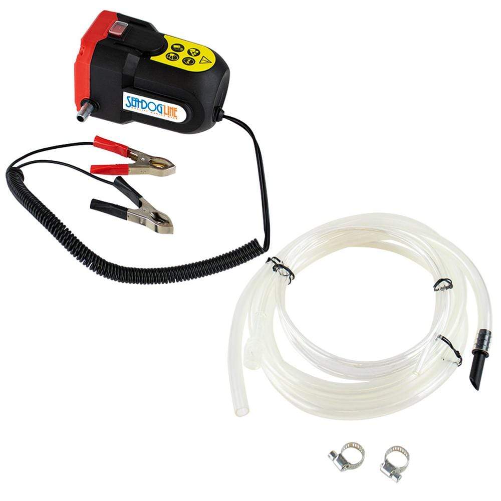 Sea-Dog Qualifies for Free Shipping Sea Dog Oil Change Pump with Battery Clips 12v #501072-3