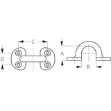 Sea-Dog Qualifies for Free Shipping Sea-Dog Pad Eye Brass 2-pk 3/4" #081280-1