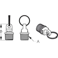 Sea-Dog Qualifies for Free Shipping Sea-Dog Pop Nylon Garboard Plug 7/8