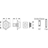Sea-Dog Qualifies for Free Shipping Sea-Dog Rim Latch Square SS #225310-1