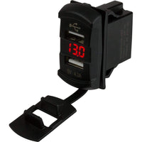 Sea-Dog Qualifies for Free Shipping Sea-Dog Rocker Dual USB Sockets with Hidden Voltmeter #426527-1