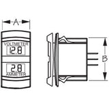 Sea-Dog Qualifies for Free Shipping Sea-Dog Rocker Switch Volt/Amp Meter #421645-1