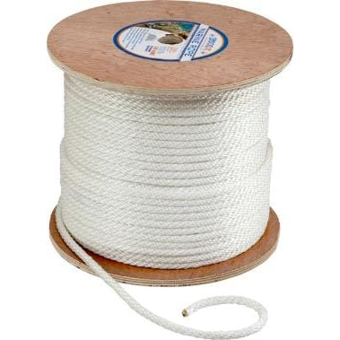 Sea-Dog Qualifies for Free Shipping Sea-Dog Rope 3/16" x 1000' White Nylon Solid Braid #303105999WH