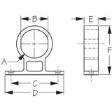 Sea-Dog Qualifies for Free Shipping Sea-Dog Round Mounting Bracket #426105-1