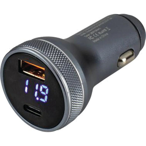 Sea-Dog Qualifies for Free Shipping Sea-Dog Round USB/USC Power Plug with Voltmeter #426514