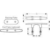 Sea-Dog Qualifies for Free Shipping Sea-Dog Rub Plate for 10" Arch Cleat #041890