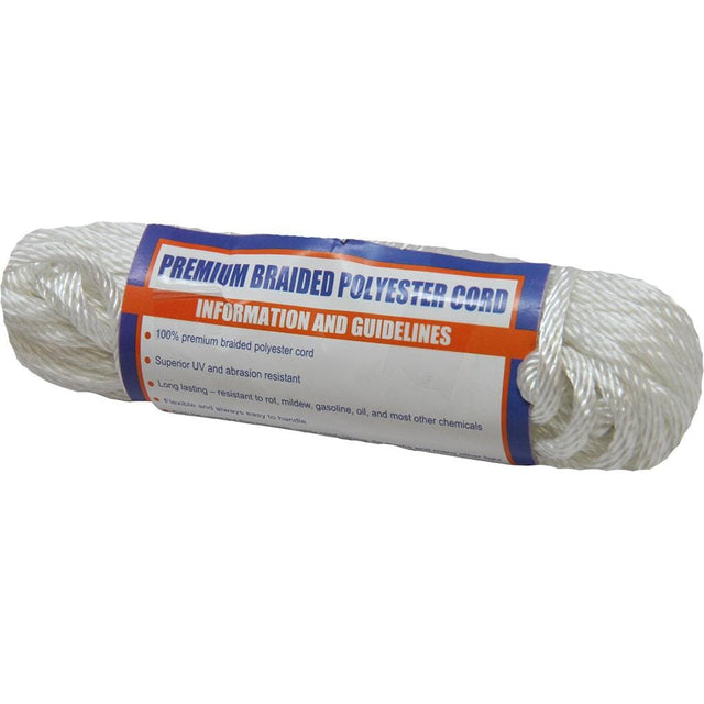 Sea-Dog Qualifies for Free Shipping Sea-Dog SB Polyester Utility Cordage 3/16" 50' White #303305050-1
