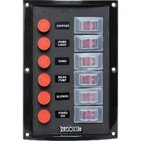 Sea-Dog Qualifies for Free Shipping Sea-Dog Splash Garde Vertical 6-Gang Rocker Switch Panel #424116-1